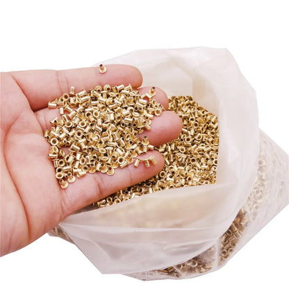 12100 Pcs Bee Hives Installation Thread Hole Copper Plated Material About Beekeeping Tools Copper Eyes Beekeeping Supplies