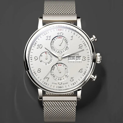 Men's Watches Switzerland LOBINNI Luxury Brand Perpetual Calendar Multi-Function Seagull Automatic Mechanical Sapphire L13019-6