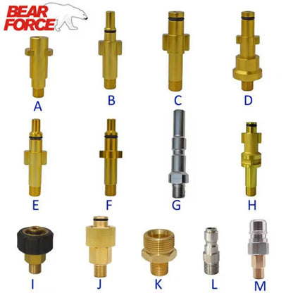 Pressure Washer Gun Lance Bayonet Adapter Snow Foam Lance Adapter High Pressure Car Washer Foam Gun Nozzle Connector for Karcher