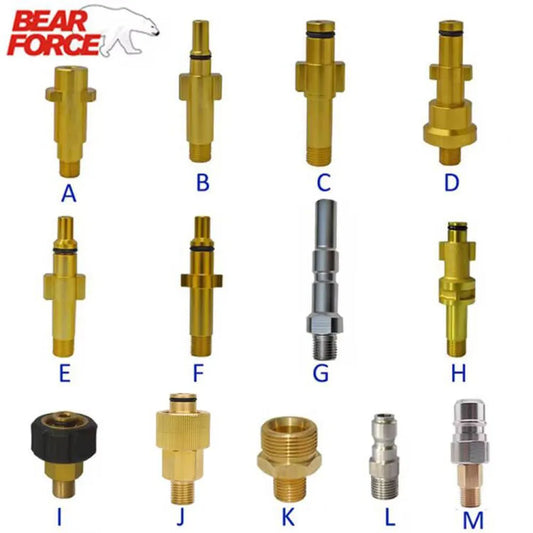 Pressure Washer Gun Lance Bayonet Adapter Snow Foam Lance Adapter High Pressure Car Washer Foam Gun Nozzle Connector for Karcher