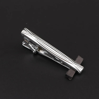 Men's Metal Tie Clip Bright Chrome Stainless Steel Jewelry  Necktie Clips Pin Clasp Clamp Wedding Charm Creative