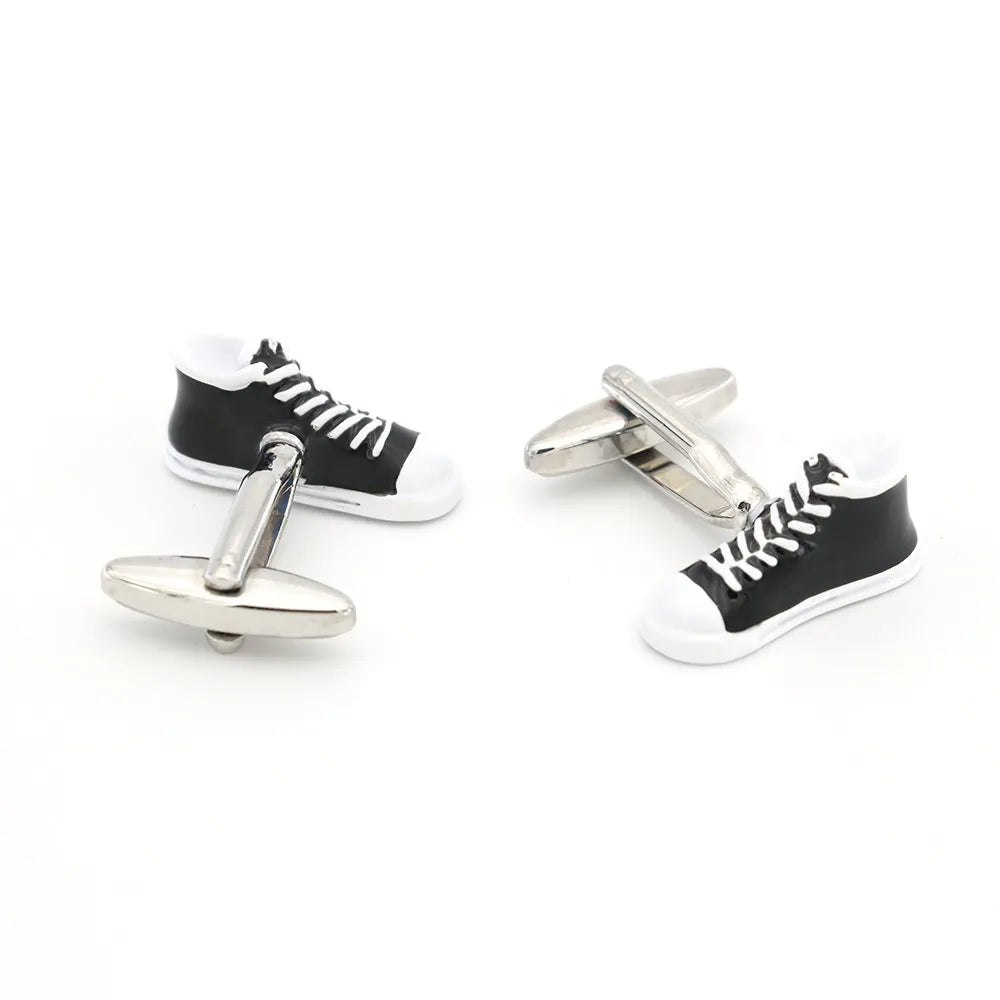 Men's Cufflinks Sport Series Rugby Golf Football Tennis Design Cuff Links for Men Copper Quality