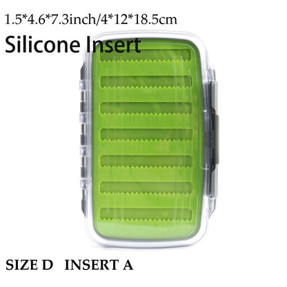 Maximumcatch Fly Box Waterproof Slit Foam High Density 4 Size Fly Fishing Tackle Box