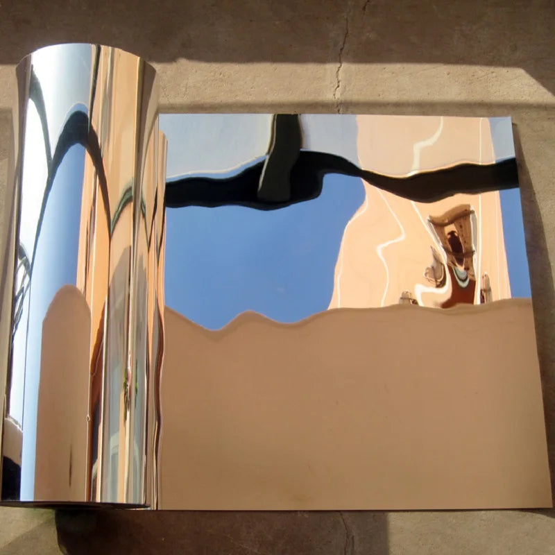 50cm*1M None Adhesive PET Reflective Film High Bright Mirror Reflective Decorative Material