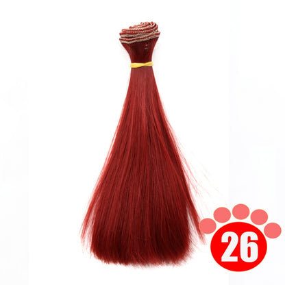 Msiredoll Bjd Wig 15*100CM or 20*100CM or 25*100CM Doll Hair for 1/3 1/4 1/6  Straight Hair Doll Hair Bjd Wig Diy