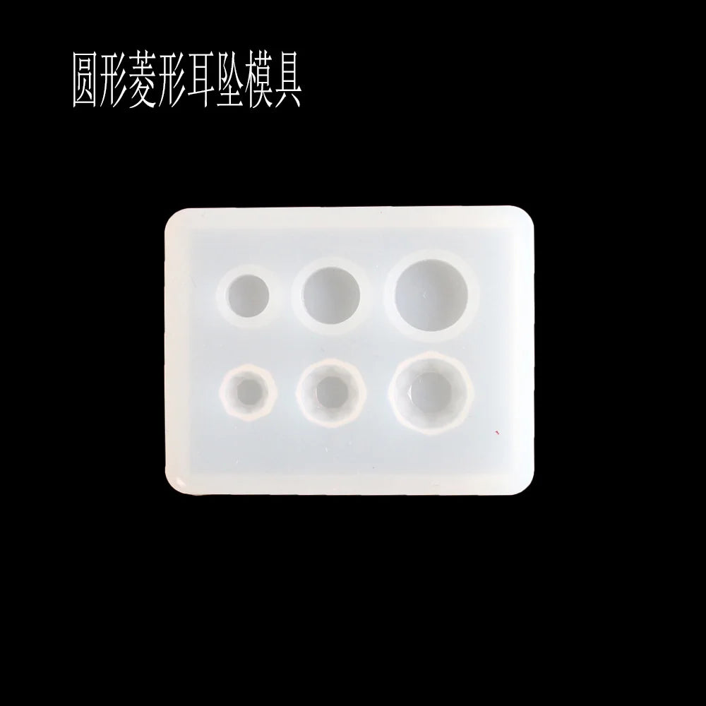 1PC Transparent Manual Three Cubic Resin Molds Pendant DIY Silicone Mold Dried Flower Jewelry Tools Accessories