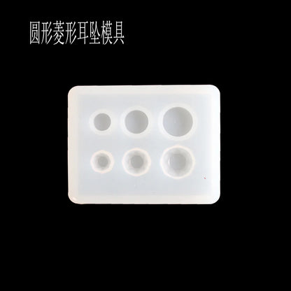 1PC Transparent Manual Three Cubic Resin Molds Pendant DIY Silicone Mold Dried Flower Jewelry Tools Accessories