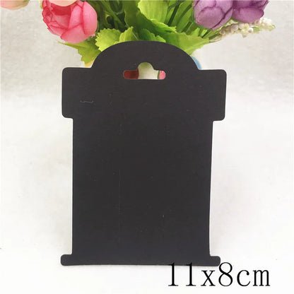 100pcs Multi-Style Hair Clip Cards Hair Accessories Jewelry Display Card Fashion Hair Clip Packaging Vintage Classic Card