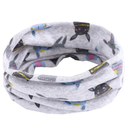New Autumn Winter Girls Cotton Scarf Kids Scarf Bibs LIC Boys Girls Scarves Lovely Kids Collar Children Bufandas O Ring Scarf