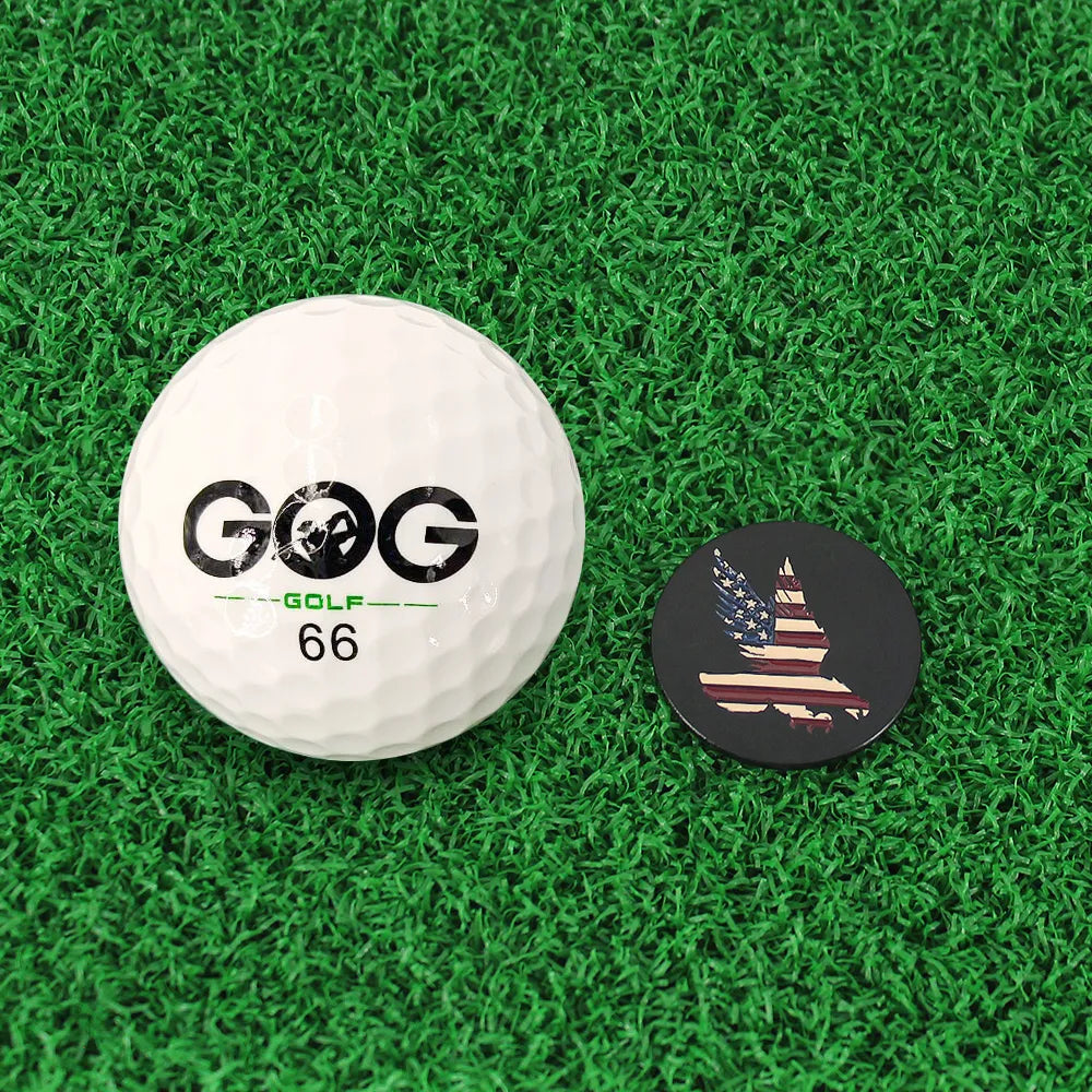 Golf Ball Mark With Golf Hat Clip Magnetic Alloy Birdie One Putt Eagle Tiger Cap Glove Design Golf Marker Men Women Drop Ship