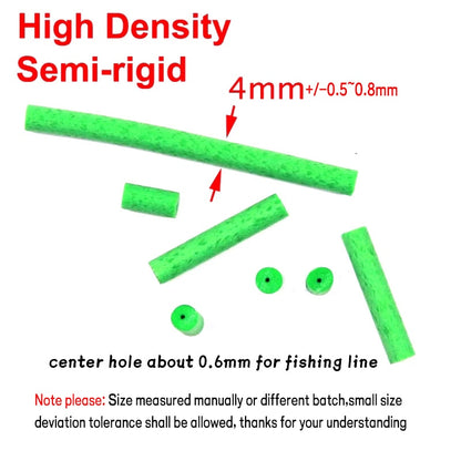 12pcs/Pack 4mm High Density Cylinder Foam With Center Hole for Fishing Float Making Fly Tying Rig Making DIY Etc..
