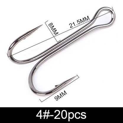 FTK Fishing Hook Baitholder Double Hook Bass Lure Holder Fly Tying Crank Hook Set Saltwater 10 Pcs/Lot Needle Fishhook 709