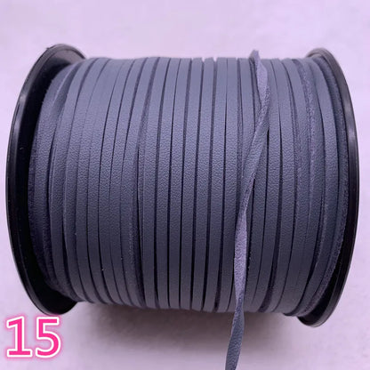 NEW 5yards/Lot 3mm Double Sided Suede Braided Cord Korean Velvet Leather Handmade Beading Bracelet Jewelry String