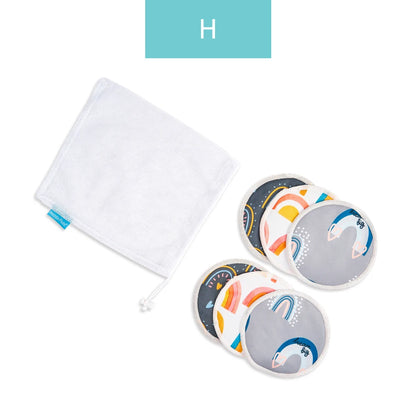 HappyFlute Bamboo Breast Pad Nursing Pads for Mum Waterproof Washable Feeding Pad Bamboo Reusable Breast Pads With Laundry Bag