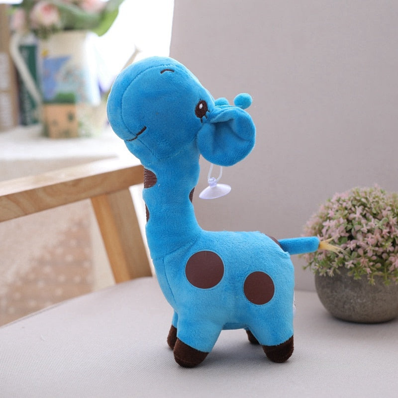 18cm/25cm Cute Giraffe Plush Toy Pendant Soft Deer Stuffed Cartoon Animals Doll Baby Kids Toys Christmas Birthday Colorful