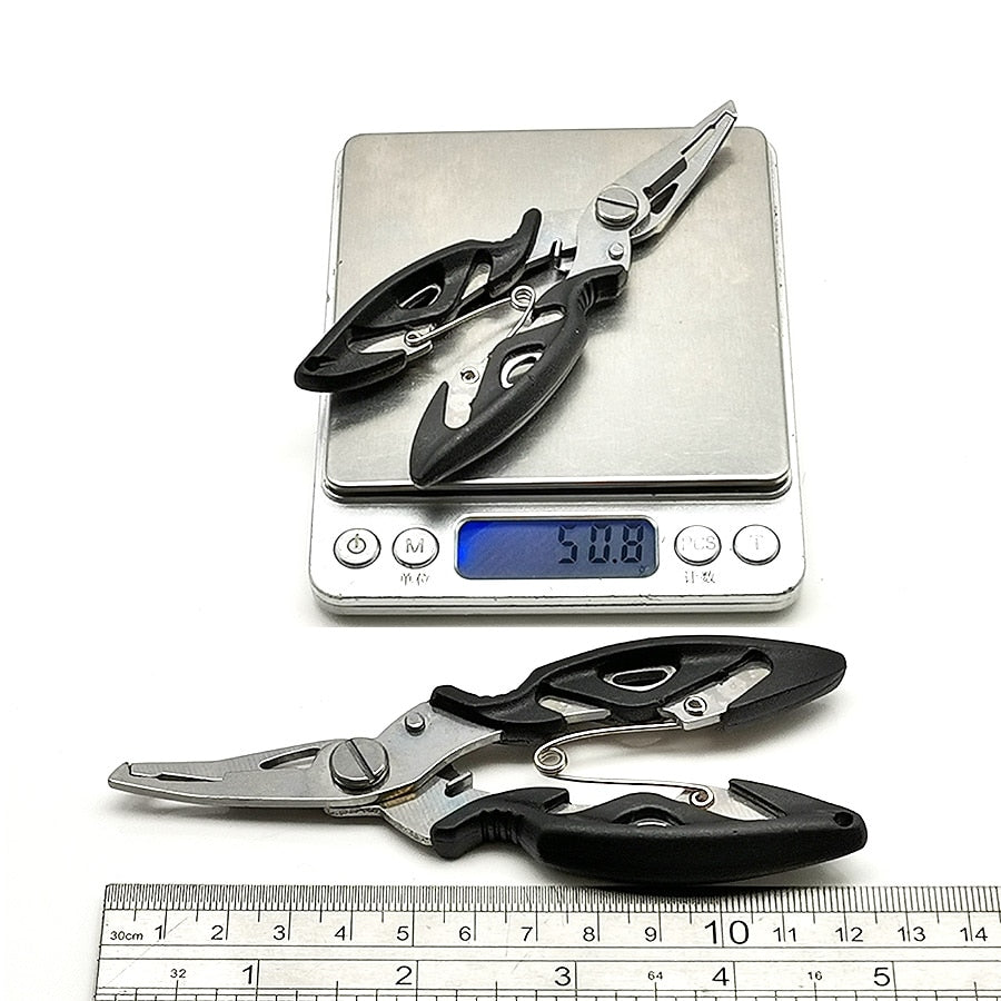 BODECIN Cutter Plier Scissor Fish Gripper Plier Set Nipper Pincer Snip Fishing Lure Lipgrip Accessory Tool Clip Grabber Trigger