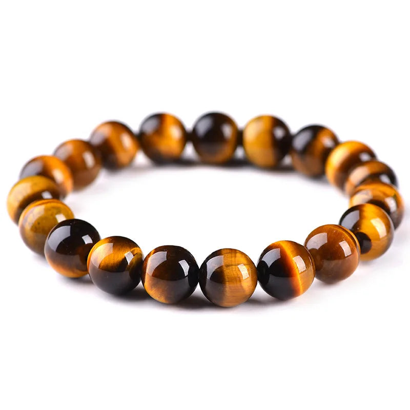 Minimalist 4/6/8/10/12mm 100% Tiger Eyes Beads Bracelet Natural Stone Braslet Accessories Jewelry Pulseras