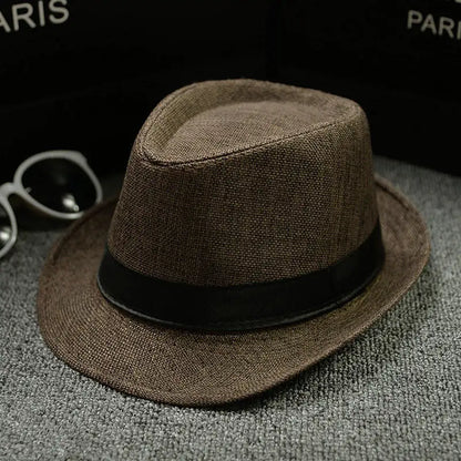 2018 England Retro Men's Fedoras Top Jazz Plaid Hat Spring Summer Autumn Bowler Hats Cap Classic Version Chapeau Hats