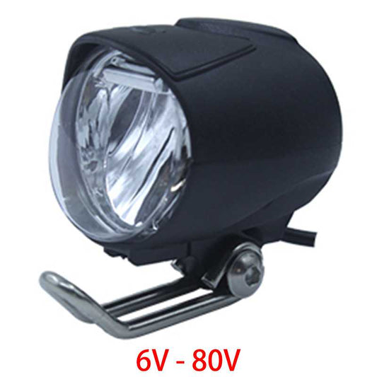 36V 48V Compatible E-Bike Headlight Taillight Set Front Light Rear Light Set Headlamp Taillamp Set