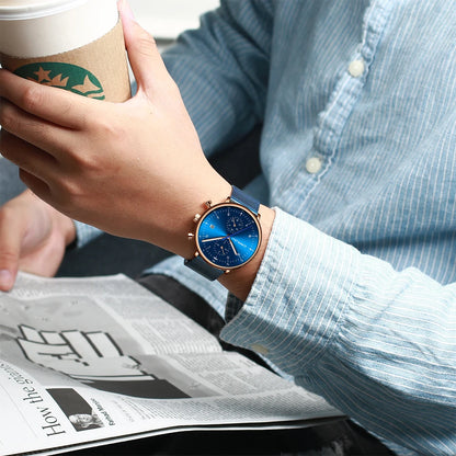 Mens Watch CRRJU Luxury Top Brand Men Stainless Steel WristWatch Men's Military Waterproof Date Quartz Watches Relogio Masculino