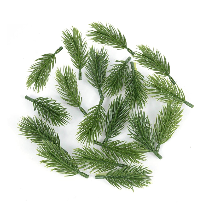18cm Artificial Pine Branch Ornament Christmas Decoration Christmas Decorative Flower Xmas Decor Christmas Tree Accessories