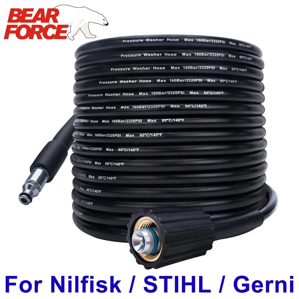 6~10m High Pressure Water Cleaning Hose Pipe Cord Pressure Washer Hose Car Washer Water Hose for Nilfisk STIHL Gerni HUSQVARNA