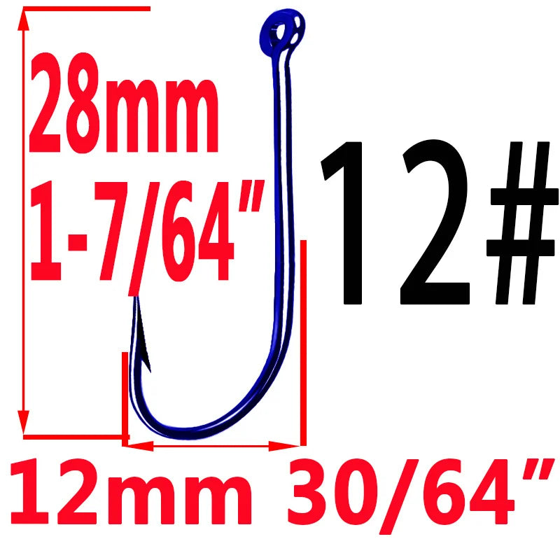 50pcs Fishing Hooks Fishing Tackle Durable Fishhooks Carp Barbed Hook Ocean River Lake  Bait Lure Fish Tool
