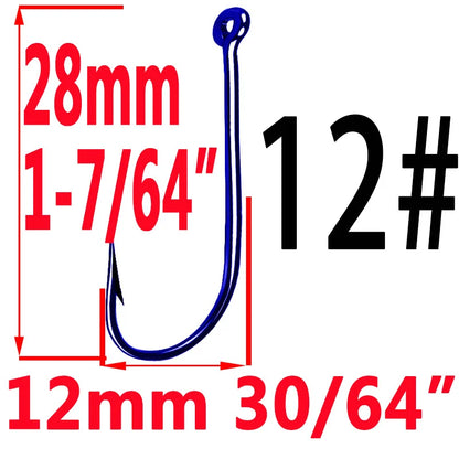 50pcs Fishing Hooks Fishing Tackle Durable Fishhooks Carp Barbed Hook Ocean River Lake  Bait Lure Fish Tool