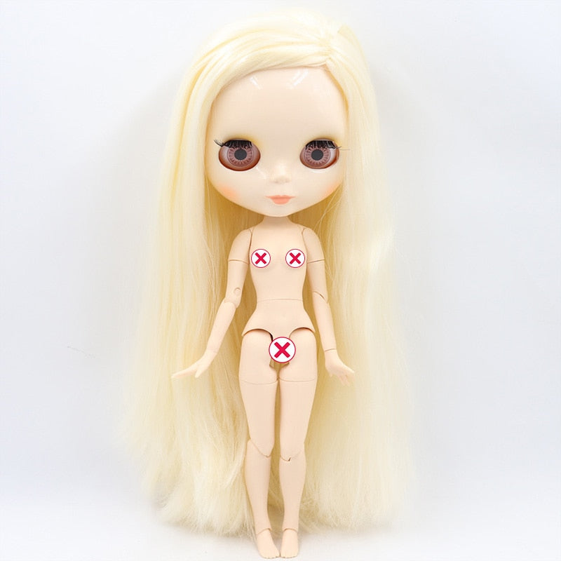ICY DBS Blyth Doll No.3 Glossy Face White Skin Joint Body Special Price 1/6 BJD To