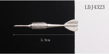 Tie Clip for Men Classic Meter Tie Pin Copper Tie Bar Quality Enamel Tie Collar Pin Crystal Business Corbata