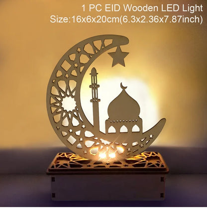 EID Wooden Pendant Eid Mubarak Ramadan Decoration for Home Islamic Muslim Party Decor Kareem Ramadan and Eid Decor Eid AL Adha