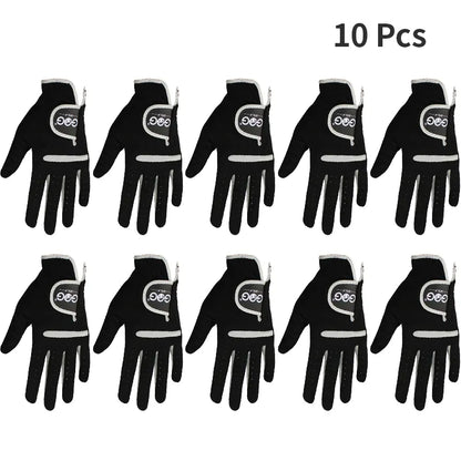 1 Pcs Men's Golf Glove Left Hand Right Hand Micro Soft Fiber Breathable Golf Gloves Men Color Black Brand GOG