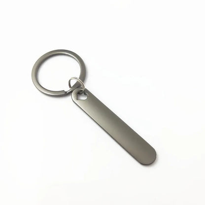 Custom Phone Number Logo Name Keychain Women Men Car Key Ring Laser Engraveing Key Chain Stainless Steel Personalized