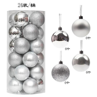 24/36pcs Christmas Balls Christmas Tree Ornament Hanging Pendent Xmas Decoration 2023 Christmas Ornaments Navidad 2024