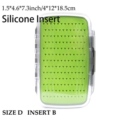 Maximumcatch Fly Box Waterproof Slit Foam High Density 4 Size Fly Fishing Tackle Box