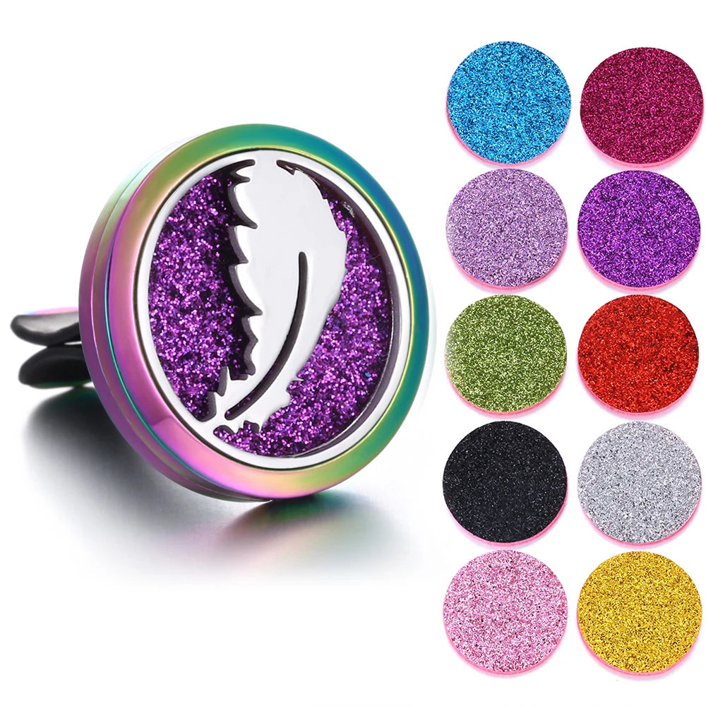 New Aromatherapy Jewelry Car Perfume Air Freshener Car Clip Tree of Life Aroma Essential Oil Diffuser Necklace Locket Pendants