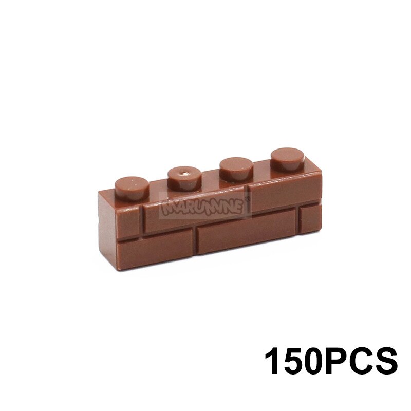 MARUMINE 150PCS 1x3 Wall Bricks Cube Idea Part House Build Block Parts 3622 Compatible Accessories DIY Assembly MOC Street View