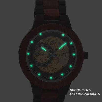 BOBO BIRD Wood Mechanical Watch Men Relogio Masculino Big Mens Watches Top Brand Luxury Timepieces Erkek Kol Saati