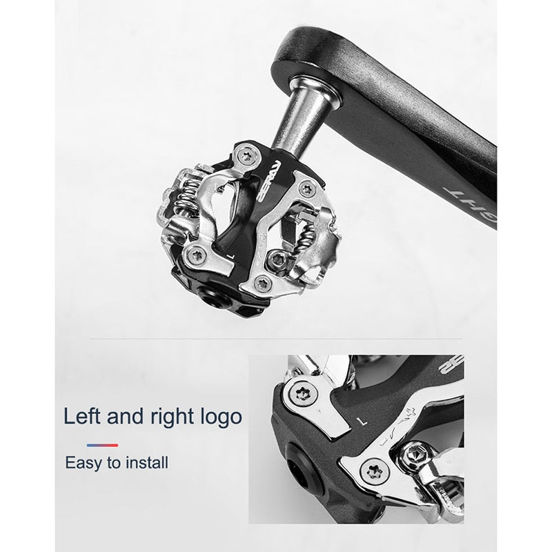 ZERAY MTB Mountain Bike Self-Locking Pedals Cycling Clipless Pedals Aluminum Alloy SPD CR-MO Pedals Mtb Pedals Bike Pedals