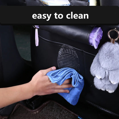2022 New Car Seat Back Storage Organizer Bag Universal PU Leather Multifunction Storage Box Stowing Tidying Pocket Auto Styling