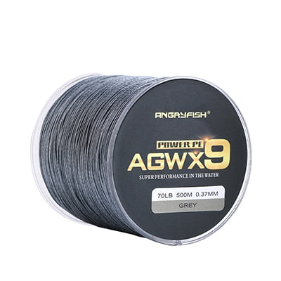 Angryfish Super Strong PE Line Braided Fishing Thread 9 Strands Weaves Braided 500m/547yd Fishing Line