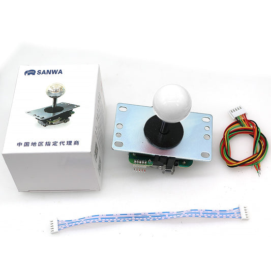Original Japan Sanwa Joystick JLF TP 8YT Fighting Rocker With Topball 5pin Wire Jamma Arcade Vending Game PC Zero Delay Kit DIY