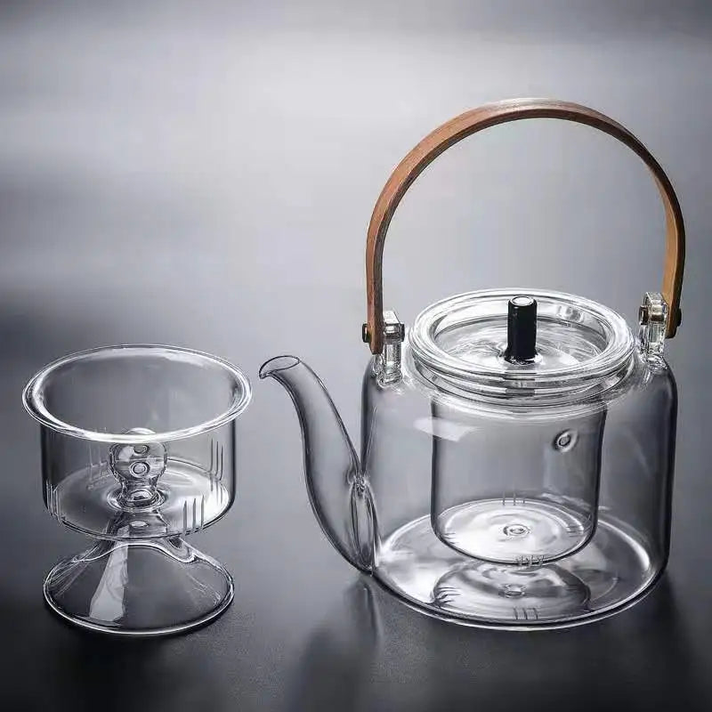 Kettle Electric Pottery Stove Heating Filter Glass Steaming Teapot Tea Cooker Fl