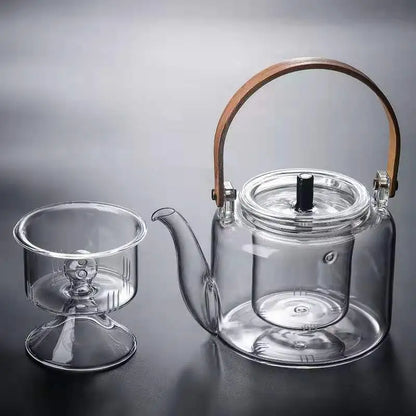 Kettle Electric Pottery Stove Heating Filter Glass Steaming Teapot Tea Cooker Fl