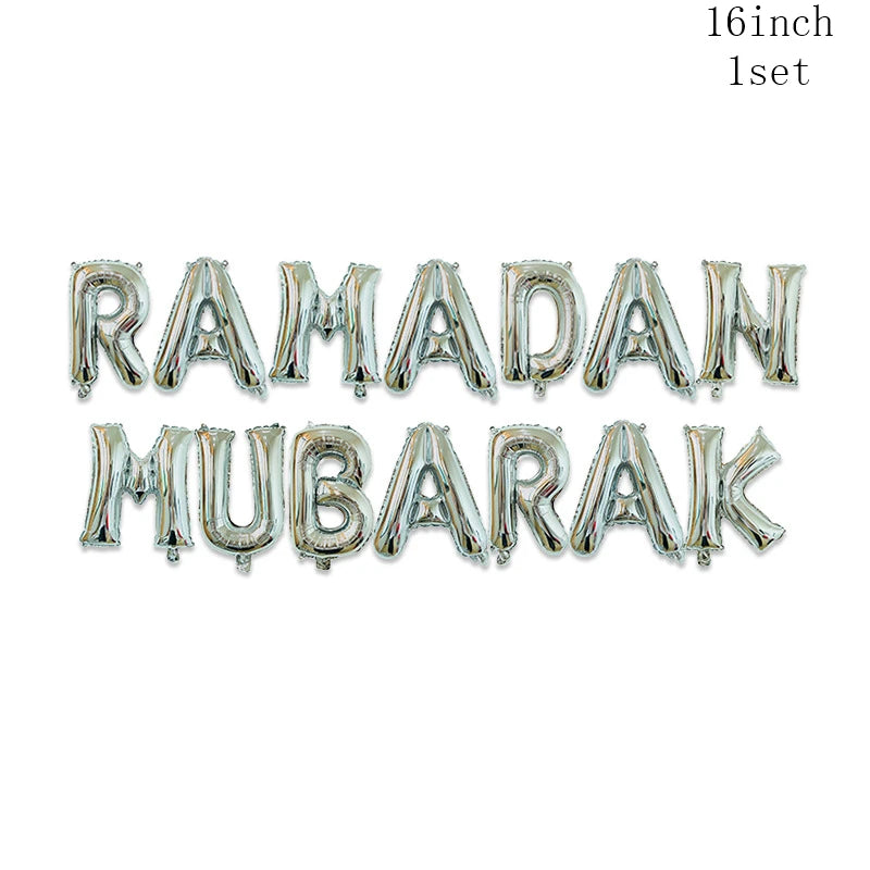 Ramadan Decoration Party Supplies EID Mubarak Paper Plate Cup for Ramadan Mubarak EID Party Home Decoration Islam Muslim Party