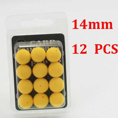 12/15pcs Carp Fishing Accessories Foam Boilies for Zig Rig Hair Chod Ronnie Rig Pop UP Boilies for Carp Fishing Tackle Equipment