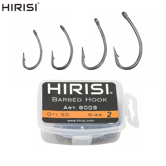 100pcs Coating High Carbon Stainless Steel Barbed Carp Fishing Hooks Pack With Retail Original Box 8003
