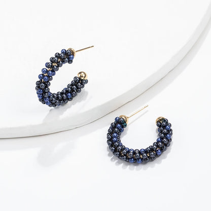 Women Pearl Ear Cuff Earring Bohemian Natural Freshwater Circle Small Clip on Earring  No Piercing Fake Cartilage Earring