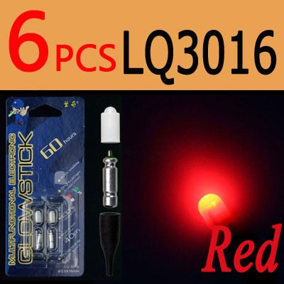 ICERIO 6PCS Electronic Light Sticks Night Fishing Float Rod Light Water Proof Fish Gathering Glow Lamp Lights Luminous Sticks