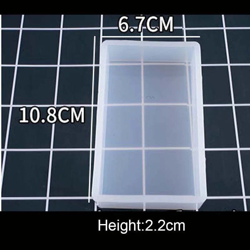 1PC Cube Cuboid Pendant DIY Necklace Jewelry Mold Pendants Crystal Scale Jewelry Resin Molds for Jewelry Making Tool